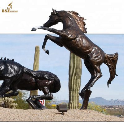 metal arabia horse statue