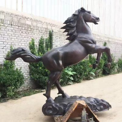 jumping life size horse