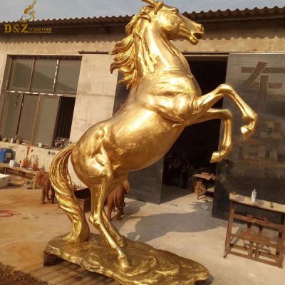 rearing horse statue