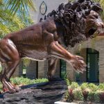 casting bronze large lion statues for sale