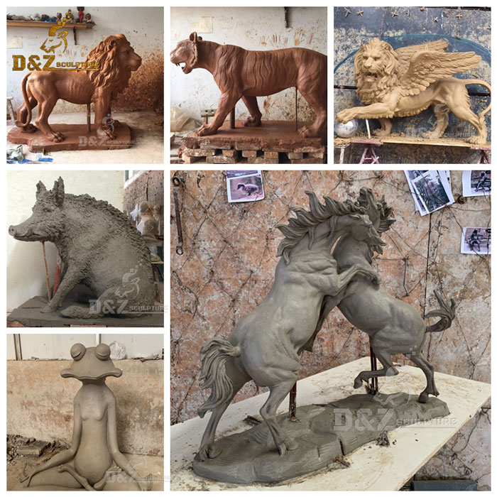 Life size custom made bronze military dog memorial statue for sale DZD-001