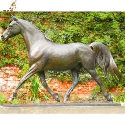 antique brass horse statue