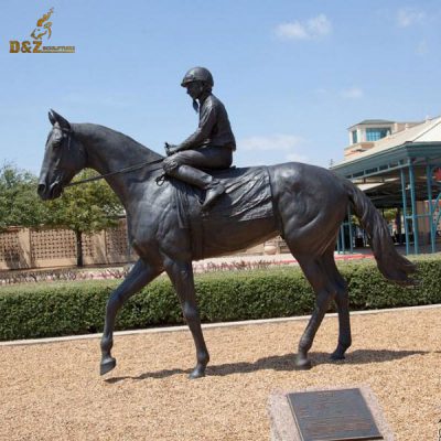 bronze race horse sculpture