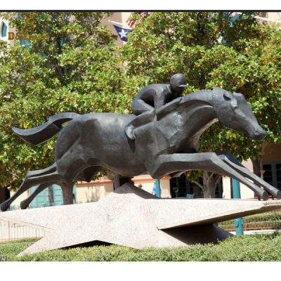 bronze race horse sculpture
