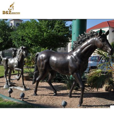 bronze horse carvings