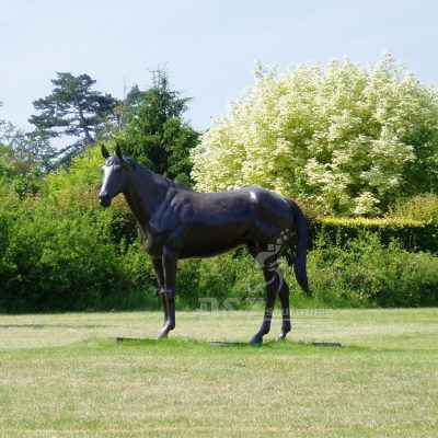 Life Size antique standing outdoor metal horse statue