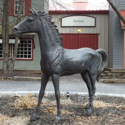 Custom made horse statues outdoor metal crafts
