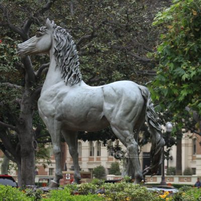 High quality metal cast terracotta horse statue