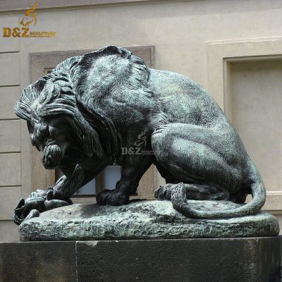 Art street plaza decor lion statues for sale