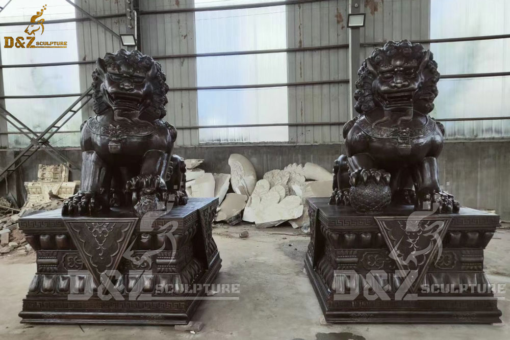 chinese outdoor foo dog statue for sale