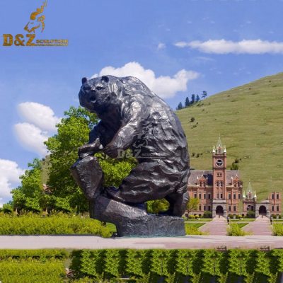 Sculpture Bear Bronze Sculpture Life Size Modern Casting Art Sculpture