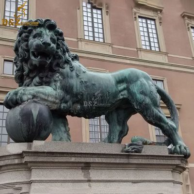 Outdoor large bronze or brass lions statue lion sculpture sale