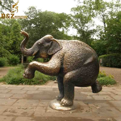 Small size Home Decoration metal Antique Brass Elephant statue