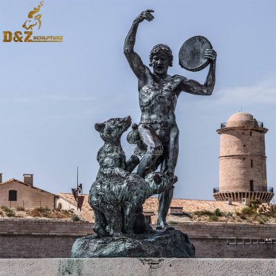 Garden decoration Life Size Bronze Art Animal Bear Statue Sculpture European Decorative Cast Bronze Bear Statue