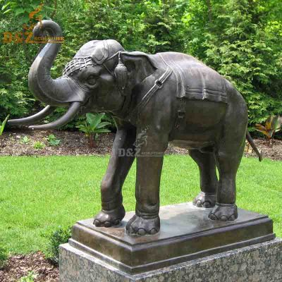Outdoor life size garden brass cheap elephant statues