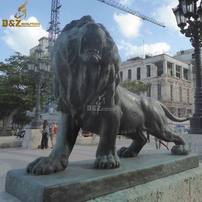 Outdoor large bronze or brass lions statue lion sculpture sale
