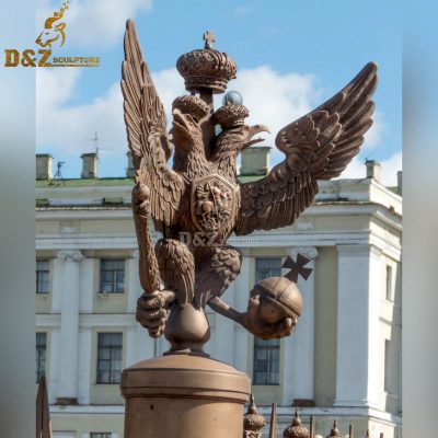 bronze casting metal garden decor animal eagle sculpture