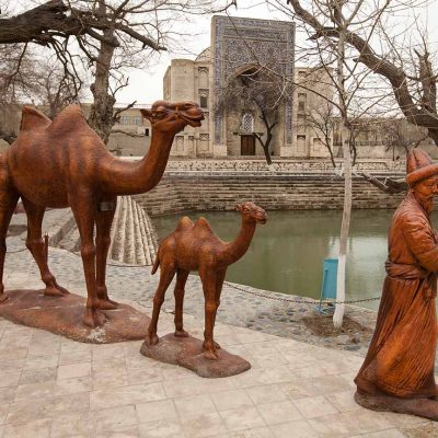 Large size China supplier garden hot sale bronze camel statue DZC-D646